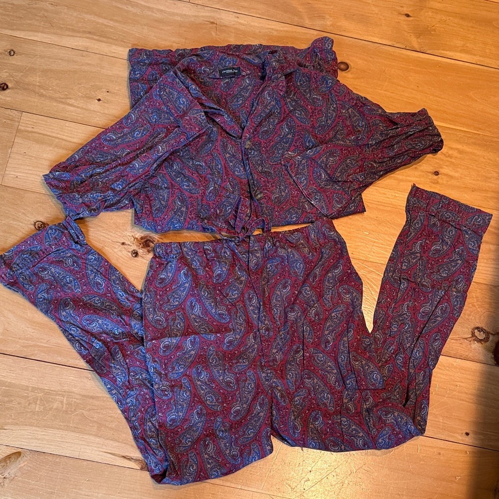 Christian Dior Monsieur Paisley Print pajama set unisex size large